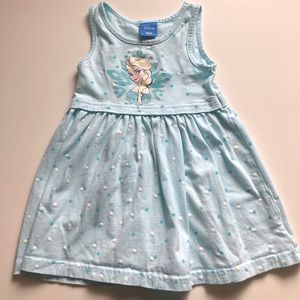18M Girls: Elsa Blue Polka Dot Dress